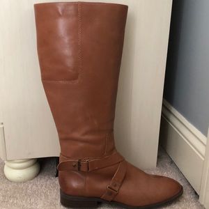 brown Nine West riding boots